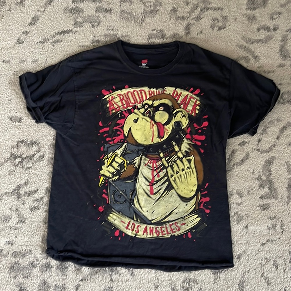 Vintage Black Punk Band Los Angeles T-Shirt